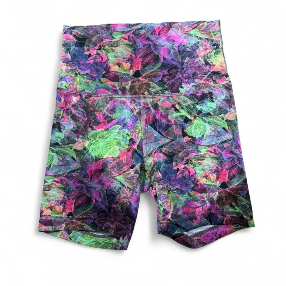 lululemon athletica Multicolor Floral Bike Shorts